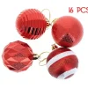 Badaboum 16 Boules De Noel Luxe Rouge 6Cm Discount