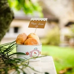 New 10 Etiquettes Sur Pic Kraft Et Dentelle Theme Dentelle