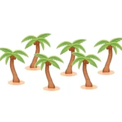 Discount 6 Marque Places Palmier Theme Jute