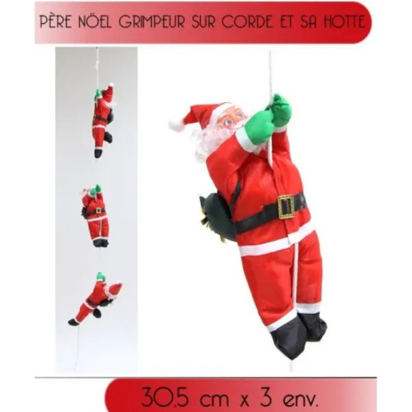 Badaboum 3 P Res Noel Sur Corde Avec Hotte Discount