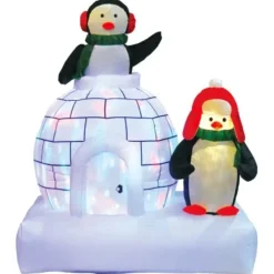 Badaboum 2 Pingouins Avec Igoo Gonflable Lumineux 120Cm Online