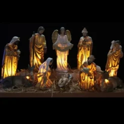 Badaboum 11 Santons De Noel Lumineux 80Cm