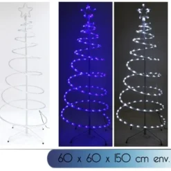 Badaboum Arbre De Noel Lumineux Variation De Couleur Blanc Et Bleu New