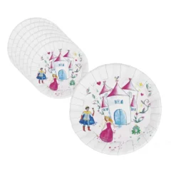 Assiette Princesse En Carton 23Cm X8Pcs Theme Deco Princesse