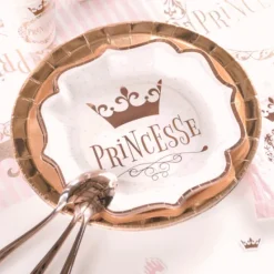 New Assiettes En Carton Anniversaire Princesse 21Cm X10 Pi Ces Theme Deco Princesse