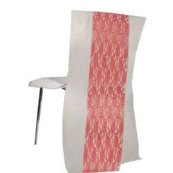 Outlet Bande De Dentelle Rouge Pour Housse De Chaise X 3 Pi Ces Theme Dentelle