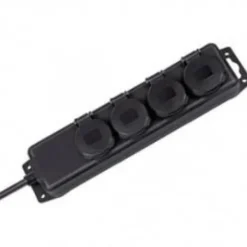 Badaboum Bloc Multiprise Tanche Noir 4 Entr Es Pour Ext Rieur Best