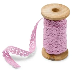 New Bobine Dentelle Rose 10Mm X 5 M Tres Theme Dentelle