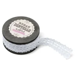 Discount Bobine Mariage Dentelle Blanche 25Mm X 5 M Tres Theme Dentelle