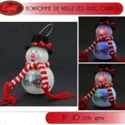 Badaboum Bonhomme De Neige Led Avec Chapeau
