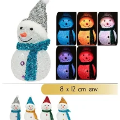 Badaboum Bonhomme De Neige Lumineux 8X12Cm