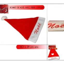 Badaboum Bonnet De Noel Avec Fibre Optique Hot