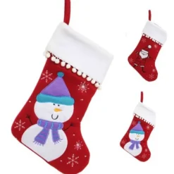 Badaboum Botte Chaussette De Noel En Feutrine Bonhomme Pere Noel Online