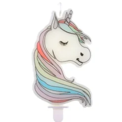 New Bougie Anniversaire Fille Licorne 4.7 X 7.5 Cm Theme Licorne