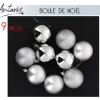 Badaboum Boule De Noel Argent 6 Cm X 9 Pi Ces Best