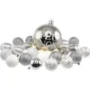 Badaboum Boule De Noel Blanc Et Argent Joyeux Noel X 21 Pi Ces Outlet