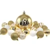 Badaboum Boule De Noel Blanc Et Or Joyeux Noel X 21 Pi Ces Clearance
