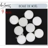 Badaboum Boule De Noel Blanche 6 Cm X 9 Pi Ces Sale