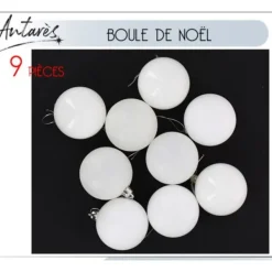 Badaboum Boule De Noel Blanche 6 Cm X 9 Pi Ces Sale