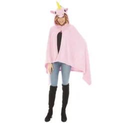 Clearance Cape Licorne Rose Adulte Theme Licorne