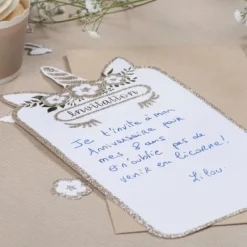 Outlet Cartes D'Invitation Licorne X 8 Pi Ces Theme Licorne