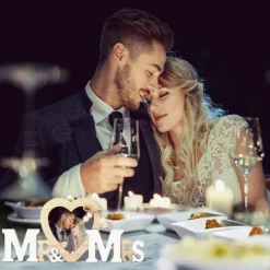 Badaboum Centre De Table & Cadre Photo Mr & Mrs