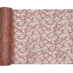 Outlet Chemin De Table Dentelle Cuivre Theme Dentelle