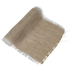 Sale Chemin De Table En Jute Chevron Bicolore Theme Jute