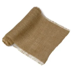 Discount Chemin De Table En Jute Chevron Naturel Theme Jute