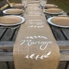 New Chemin De Table En Jute Mariage Theme Jute