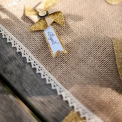 Online Chemin De Table En Vrai Jute Dentelle Blanc 20Cm X 5 M Tres Theme Dentelle