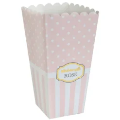 Cornet A Dragees Baby Shower Rose Theme D Co Baby Shower