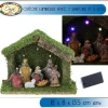 Badaboum Cr Che De Noel Lumineuse Avec 7 Santons Et 5 Led Discount
