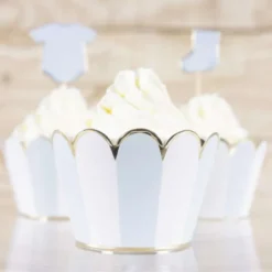 Outlet Cupcake Wrappers Baby Boy X6Pcs Theme D Co Baby Shower