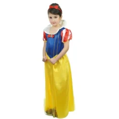 D Guisement Enfant Princesse Jaune Et Bleu 5/6 Ans Theme Deco Princesse