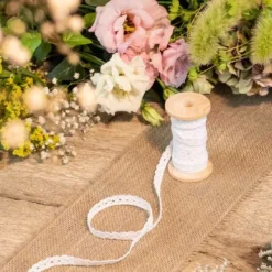 Dentelle Blanche Pas Cher En Bobine 10Mm X 5 M Tres Theme Dentelle