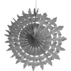 Outlet Eventail Dentelle Gris 20Cm X 2 Pi Ces Theme Dentelle