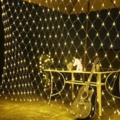 Badaboum Filet Lumineux De Noel 2M X 2M 180 Led Blanc Chaud New