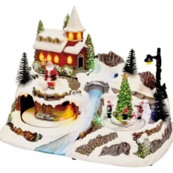 Badaboum Grand Village De Noel Avec Pere Noel Et Sapin Anim Hot