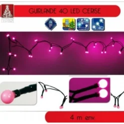 Badaboum Guirlande L Ctrique Noel 40 Led Cerise Fuschia Outlet