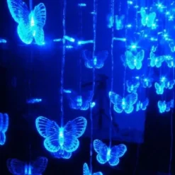 Badaboum Guirlande Lumineuse A Pile Papillon 10 Led Bleu Clearance