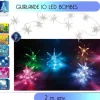 Badaboum Guirlande Lumineuse De Noel 10 Led Bombes Couleurs Changeante
