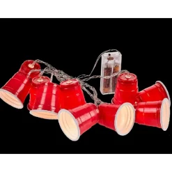 Badaboum Guirlande Lumineuse Gobelet Americain Rouge New