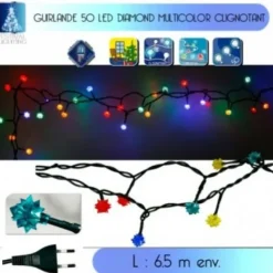 Badaboum Guirlande Lumineuse Led Diamant Multicolore Outlet