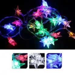 Badaboum Guirlande Lumineuse Led Pile Etoile Bleu Discount