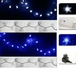 Badaboum Guirlande Lumineuse Noel Flocon De Neige 40 Led Hot