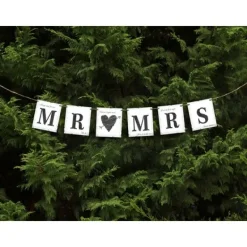 Badaboum Guirlande Mariage Avec Corde Mr Mrs