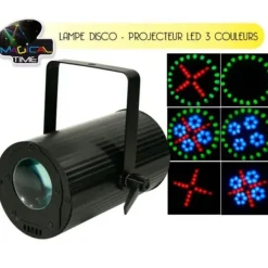 Badaboum Lampe Disco Projecteurs Led 3 Couleurs Discount