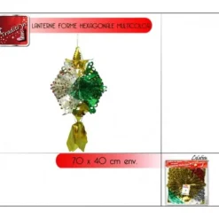 Badaboum Lanterne Hexagonale Couleurs Hot