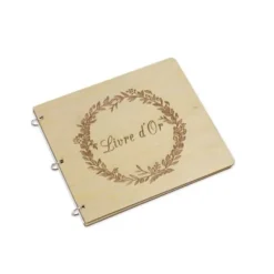 Online Livre D'Or Jute Couronne Vegetale Bois Theme Jute
